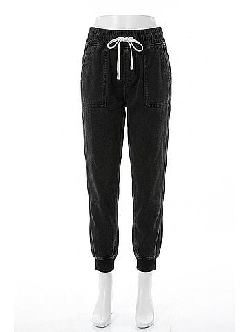 Dear John Jacey High Rise Jogger Pants in Black (view 1)