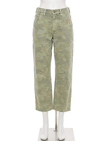 Dear John Teddi Barrel Leg Pants in Riviera Camo (view 1)