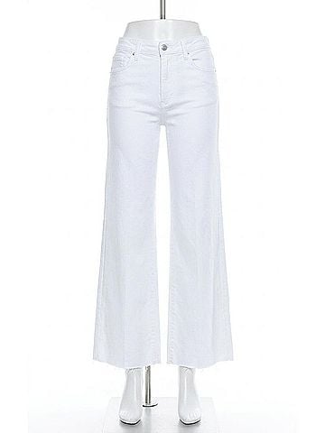 Dear John Fiona Mid Rise Wide Leg Jeans in White (view 1)