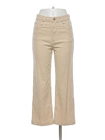 Dear John Aubrey Wide Leg Cropped Pants in Soft Seashell (view 1)