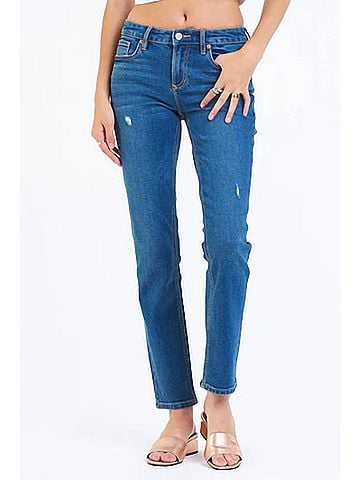 Dear John Blaire High Rise Slim Straight Jeans in St. Tropez (view 2)