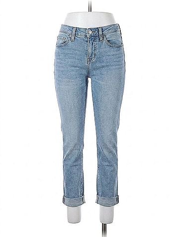 Dear John Blair Mid Rise Straight Leg Jeans in Light Denim (view 1)