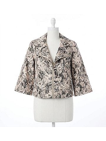 Joseph Ribkoff Python Jacket in Beige/Multi (view 1)
