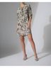 Joseph Ribkoff Animal Print Brown Python Dress in Beige/Multi Size 8 - photo 2
