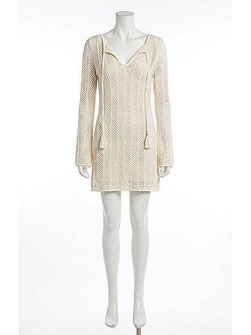 Z Supply Falling Waters Crochet Dress in Cloud (view 1)