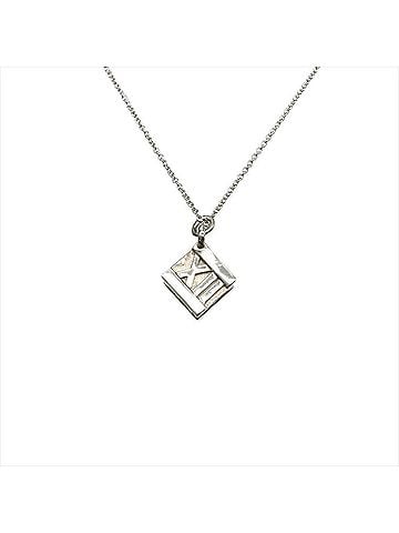 Tiffany & Co. Tiffany &amp; Co. Atlas Cube Necklace, SV925, 5.6g, Silver Hardware, Women's. (view 1)