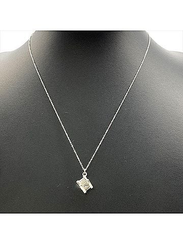 Tiffany & Co. Tiffany &amp; Co. Atlas Cube Necklace, SV925, 5.6g, Silver Hardware, Women's. (view 2)