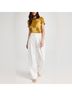STAUD 100% Cotton Ivory White Track Pants Size 6 - photo 9