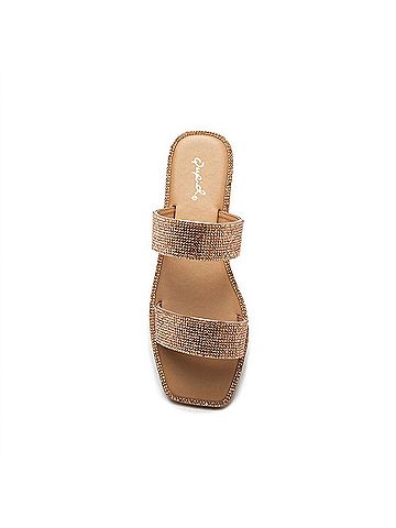 Qupid Women's Rhinestone Sandal (view 2)