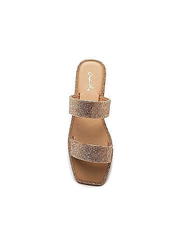 Qupid Women's Rhinestone Sandal (view 2)