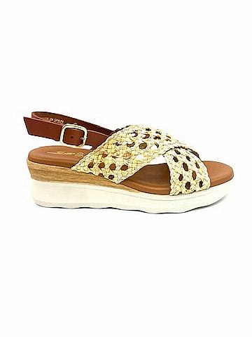 Sesto Meucci Women's Balin Sandal in Beige Holm Combo (view 1)