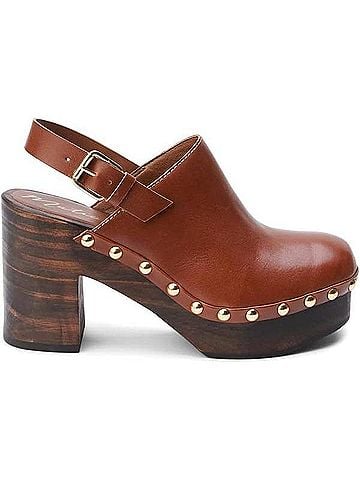 Matisse Women's Liberty Heeled Clog in Tan Leather (view 1)