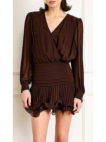 Line & Dot Twyla Mini Dress in Chocolate (view 2)