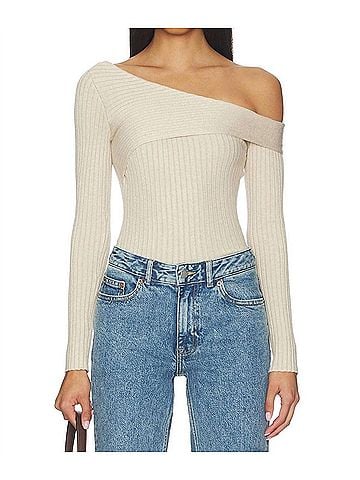 Heartloom Finley Long Sleeve Top in Bisque (view 2)
