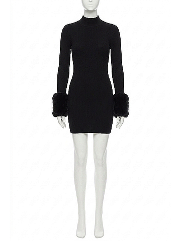 Steve Madden Riello Mini Dress in Black (view 1)
