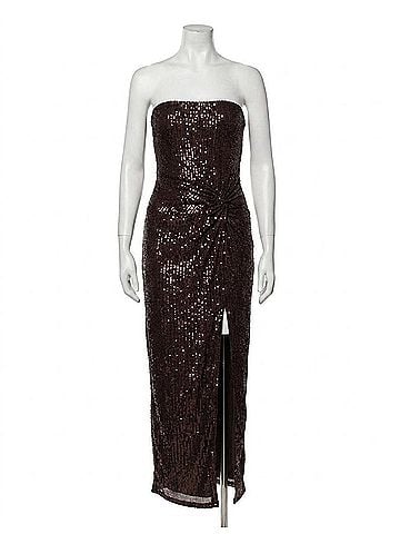 Heartloom Elodie Sequined Midi Dress in Coco (view 1)