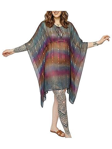 Twelfth Street by Cynthia Vincent Silk Kaftan Casual Dress (view 1)