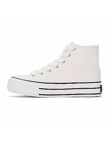 Andrea Women's Canvas Sneaker Boots With Platform (view 2)