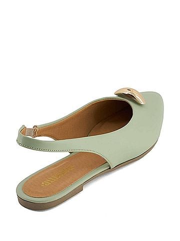 Andrea Women's Pointed Toe Slingback Ballet Flats (view 2)