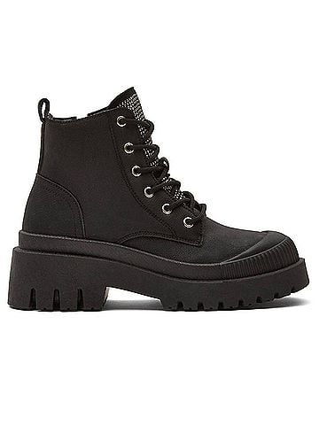 Andrea Women's Chunky Canvas Boots (view 1)