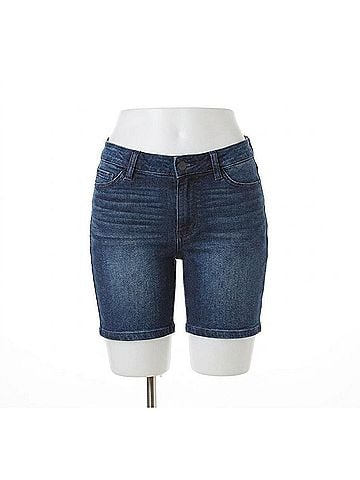 Judy Blue The Bermuda Triangle Shorts in Dark Wash (view 1)