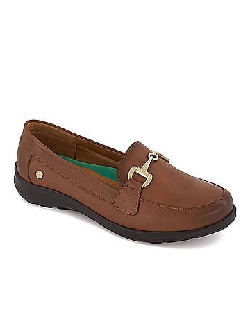 Andrea Women's Leather Comfort Moccasin Shoes (view 2)