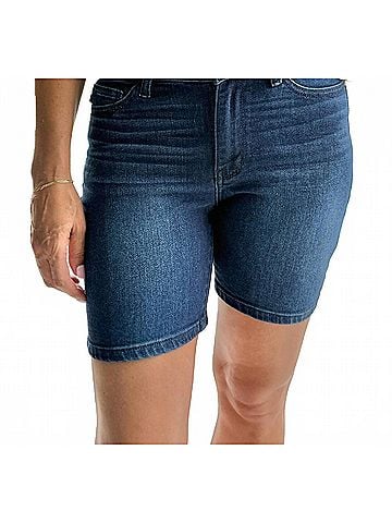 Judy Blue The Bermuda Triangle Shorts in Dark Wash (view 2)