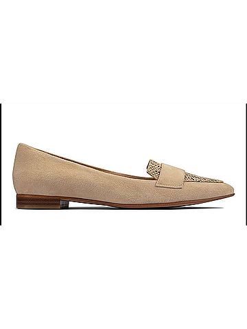 Clarks Women's Laina 15 Loafer Flats in Taupe Snake (view 1)