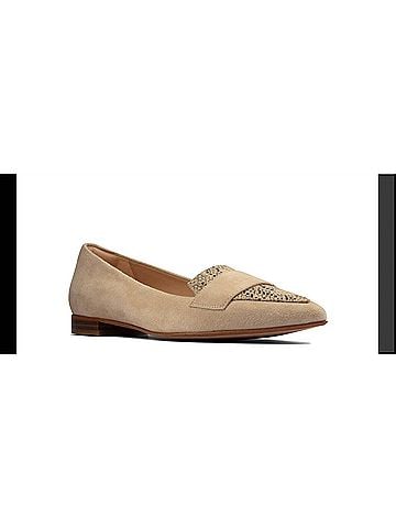 Clarks Women's Laina 15 Loafer Flats in Taupe Snake (view 2)