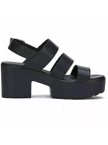 Andrea Women's Fashion Platform Sandals in Black (view 1)