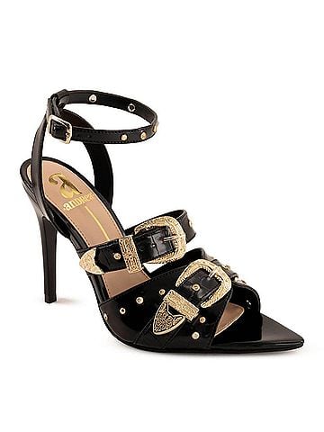 Andrea Women's Ornate Buckles And Studs Sandal (view 1)