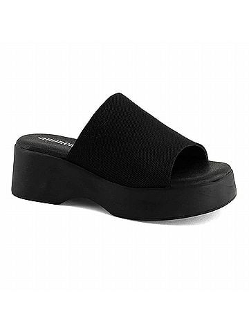 Andrea Women's Slide Sandals in Black (view 1)