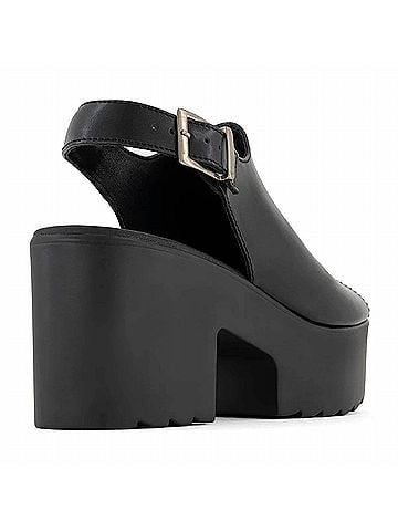 Andrea Women's Sling-Back Heeled Sandal in Black (view 2)