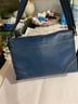 Coach 100% Leather Solid Blue Silver Leather Shoulder Bag One size - photo 9