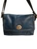 Coach 100% Leather Solid Blue Silver Leather Shoulder Bag One size - photo 2