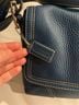 Coach 100% Leather Solid Blue Silver Leather Shoulder Bag One size - photo 4