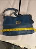 Coach 100% Leather Solid Blue Silver Leather Shoulder Bag One size - photo 12