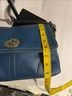 Coach 100% Leather Solid Blue Silver Leather Shoulder Bag One size - photo 8