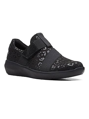 Clarks Women's Kayleigh Charm Loafer in Black Textile (view 1)