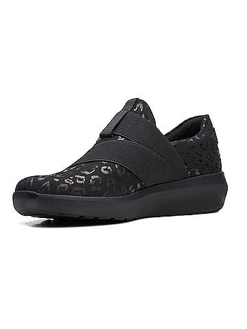 Clarks Women's Kayleigh Charm Loafer in Black Textile (view 2)