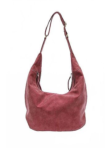 Joy Susan Women's Rochelle Large Crescent Bag in Metallic Berry (view 1)