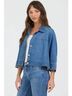 Dear John Solid Blue Cristo Jacket in Mid Blue Size M - photo 4