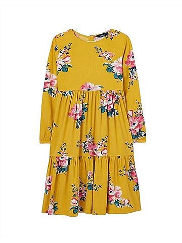 Joules Girl's Tiered Woven Dress (view 1)