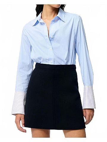 Vanessa Bruno Juna Mini Skirt in Marine (view 2)