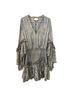 Alexis 100% Polyester 95% Polyester 5% Elastane Print Gray Blue Cocktail Dress Size L - photo 7