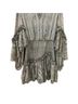 Alexis 100% Polyester 95% Polyester 5% Elastane Print Gray Blue Cocktail Dress Size L - photo 11