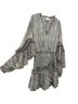Alexis 100% Polyester 95% Polyester 5% Elastane Print Gray Blue Cocktail Dress Size L - photo 9