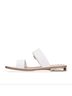 Andrea Solid White Women's Double-Strap Sandal Size 5 - photo 2