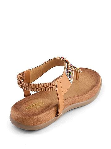 Andrea Women's Decorated T-Strap Sandal (view 2)