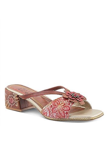L'Artiste Women's Europa Sandals in Brown Multi (view 1)